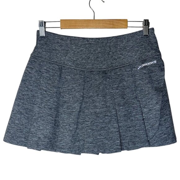 Brooks Running Joyride Pleated Sheep-ish Wool Skirt Womens Size M Academia Prep - Picture 3 of 10